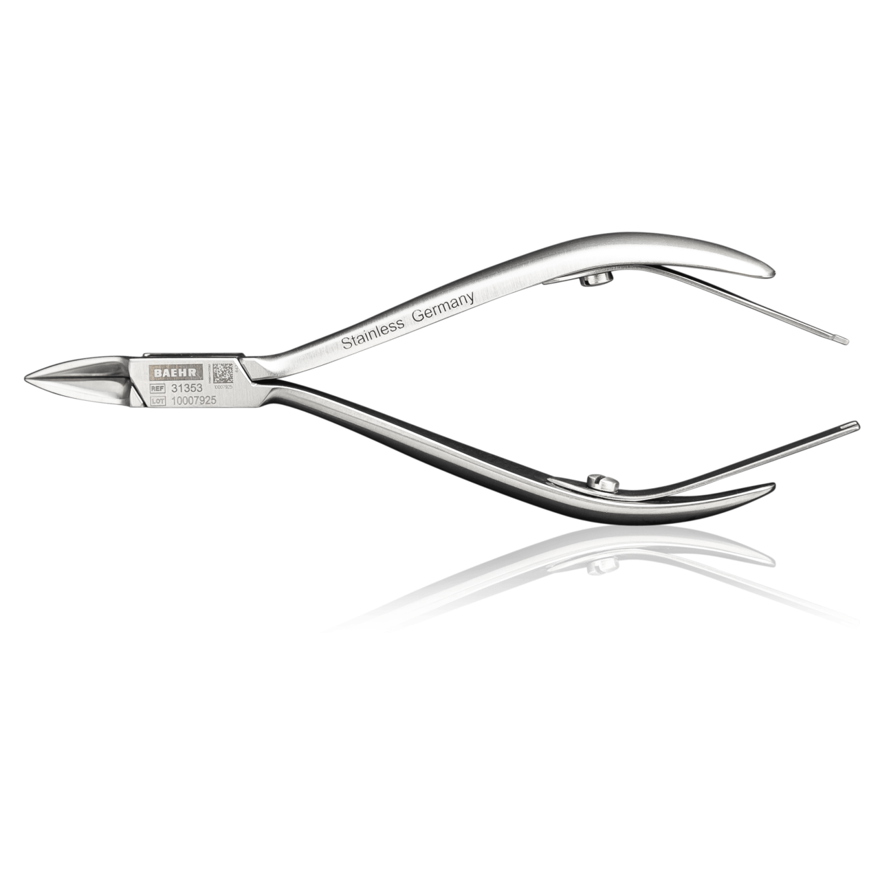 Alicate de ángulo súper fino (adecuado para trabajar con uñas encarnadas), 11,5 cm