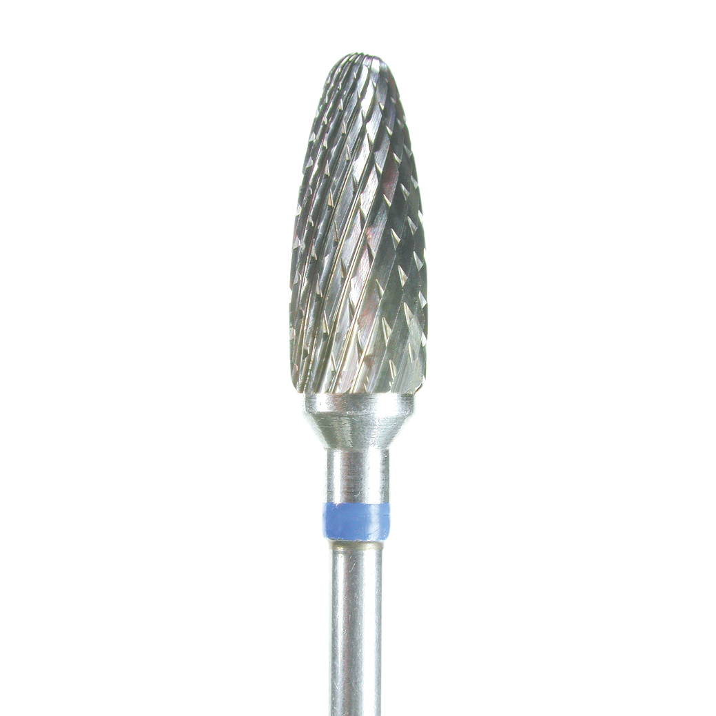 Torno de metal para el tratamiento de la placa ungueal y grietas. Forma "granada", diámetro 060