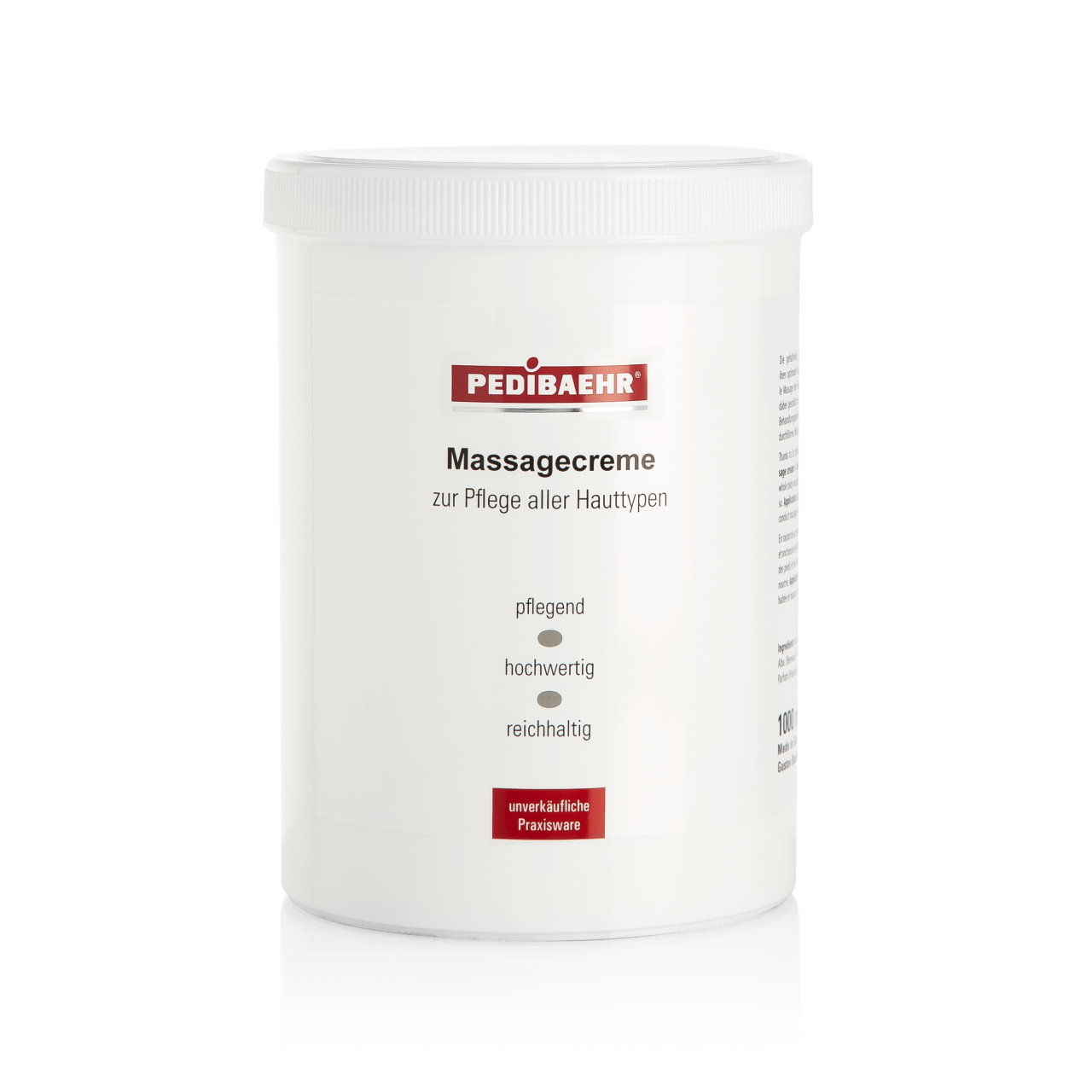 Crema de masaje con alantoína (MASSAGECREME MIT ALLANTOIN), 1000ml