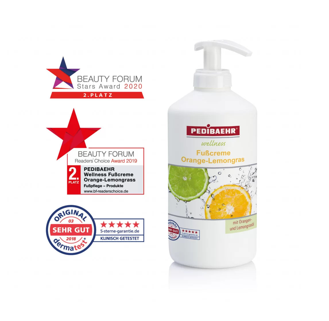 Crema de pies con aceite de naranja y lima (FUSSCREME ORANGE-LEMONGRASS)