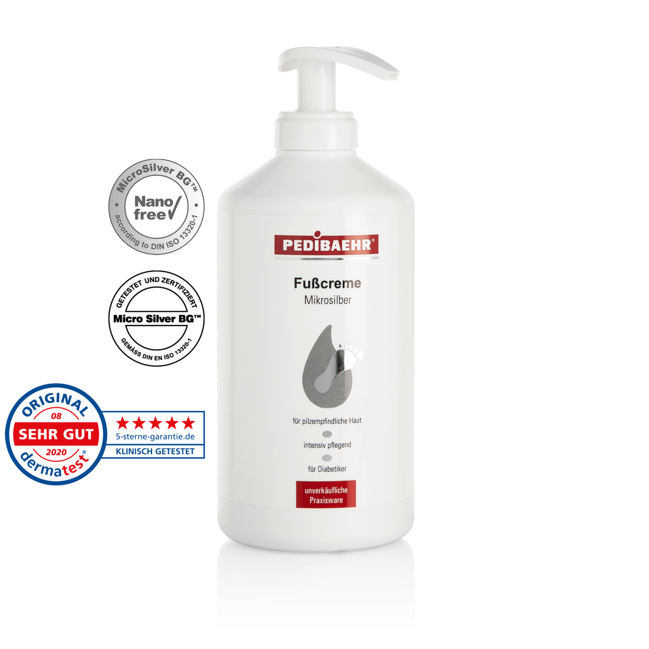 Crema para pies con microplata (FUSSCREME MIKROSILBER)