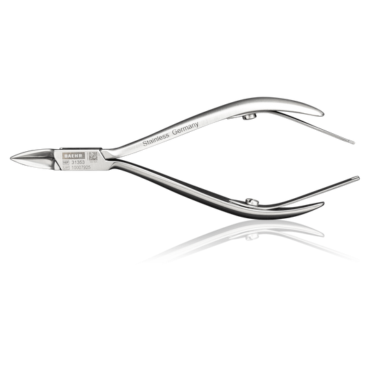 Alicate de ángulo súper fino (adecuado para trabajar con uñas encarnadas), 11,5 cm