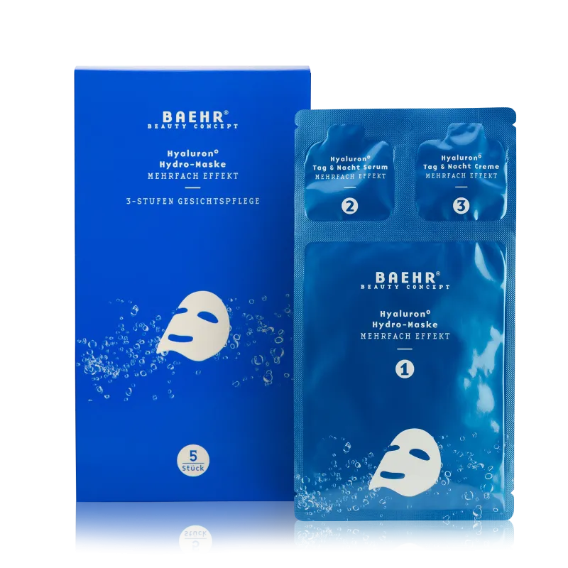 Set Hidratante Hyaluron+ (HYALURON+ – VLIESSMASKE THEKENAUFSTELLER)