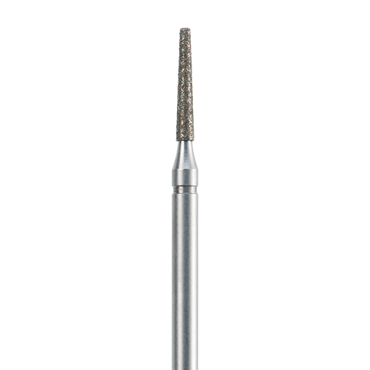 Torno de diamantes con granulosidad media. Forma cono largo, diámetro 016