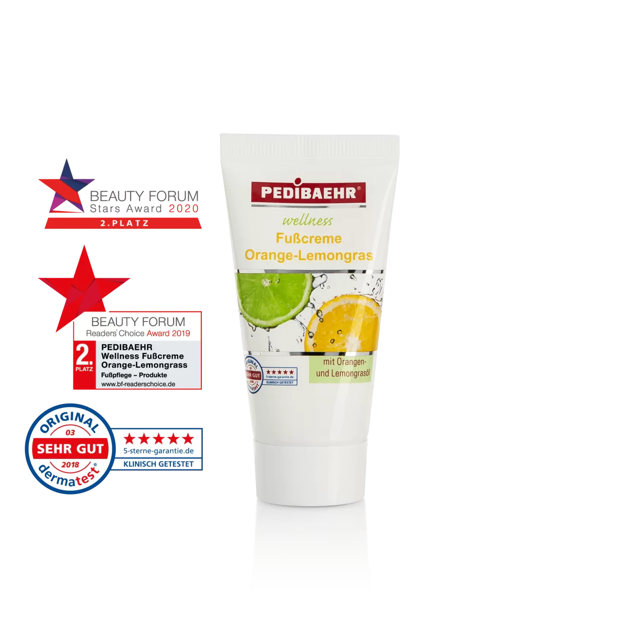 Crema de pies con aceite de naranja y lima (FUSSCREME ORANGE-LEMONGRASS)