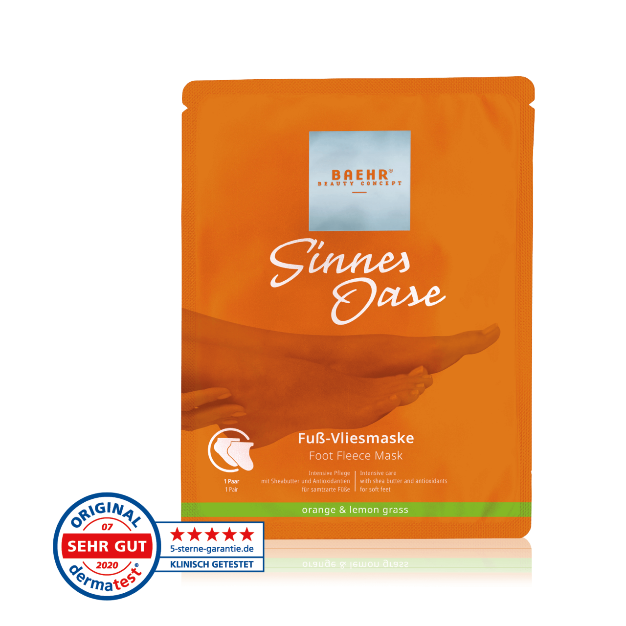 Mascarilla para pies 'SENSACIONES' (SINNES OASE FUSS-VLIESMASKE)