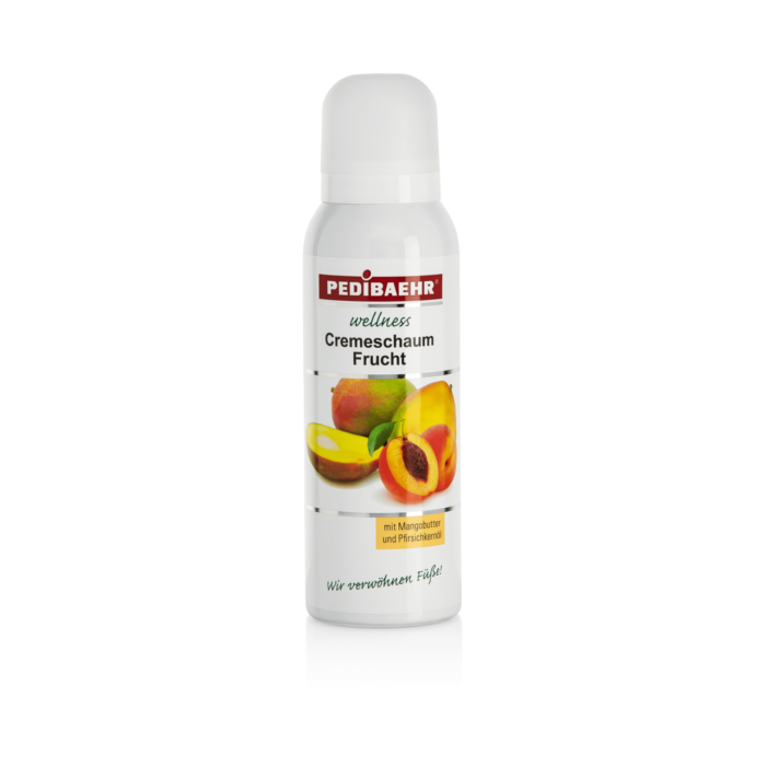 Crema-espuma afrutada para pies con aceite de mango y melocotón (CREMESCHAUM FRUCHT)