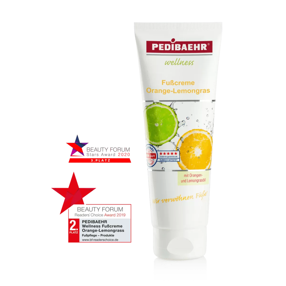 Crema de pies con aceite de naranja y lima (FUSSCREME ORANGE-LEMONGRASS)