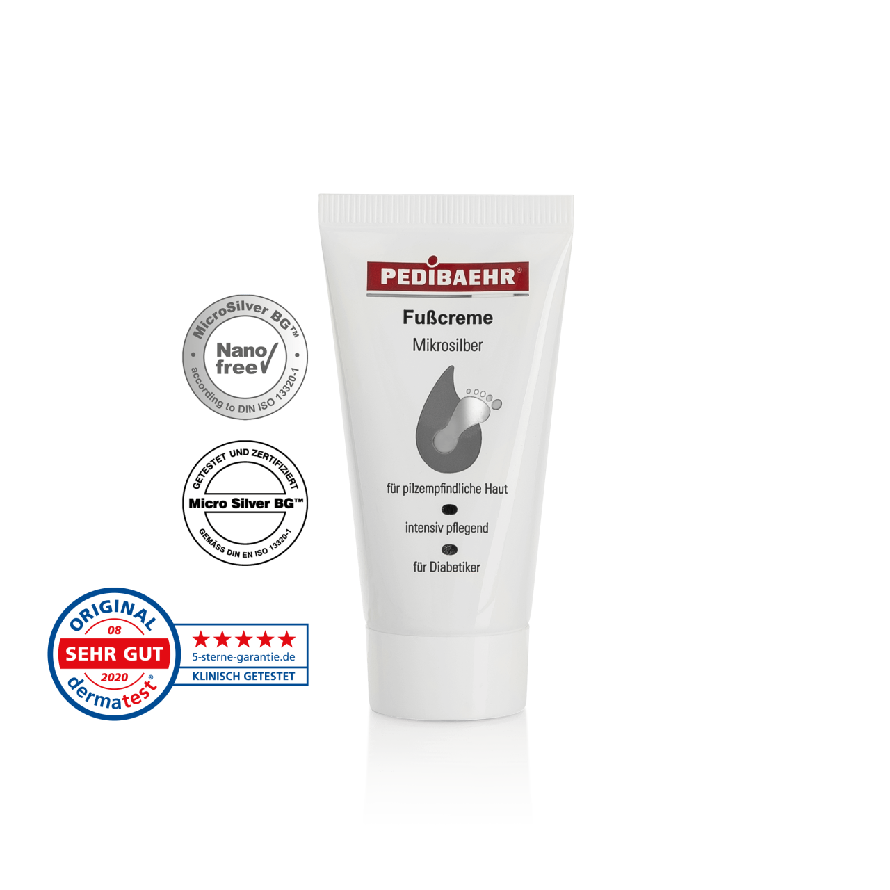 Crema para pies con microplata (FUSSCREME MIKROSILBER)