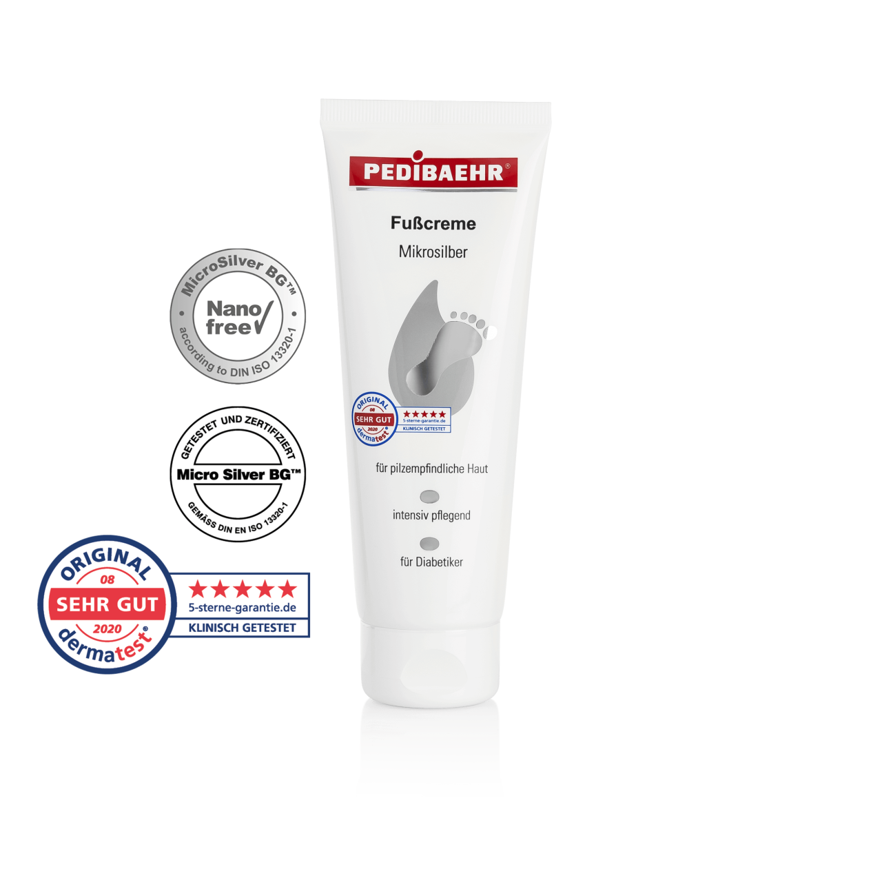 Crema para pies con microplata (FUSSCREME MIKROSILBER)