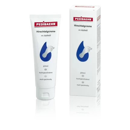 Crema de pies con grasa de ciervo 100% natural (HIRSCHTALGCREME MIT LATSCHENKIEFERNÖL) , 125ml